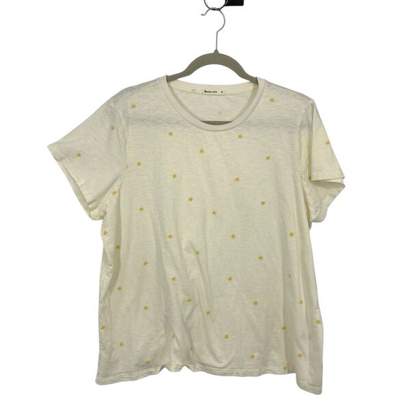 Marine Layer White Tee with Yellow sunshines - Picture 1 of 10